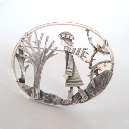 Winter walk brooch £225