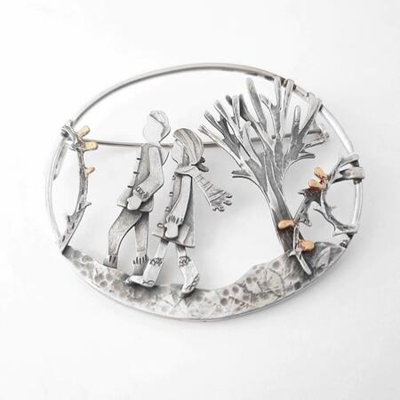 winter wandering brooch (couple) £225