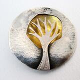 gold dome tree brooch £160