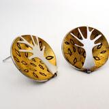 gold dome leaves earrings £72