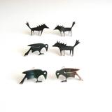 wolf and crow studs £50