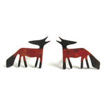 copper fox cufflinks facing backwards £85
