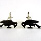 crow outline cufflinks £90