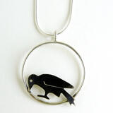 crow pendant 80