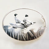 over the seas brooch £180