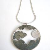Moon and cloud pendant £134