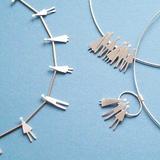 connected people necklace and pendants
