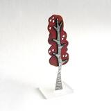 copper birch tree brooch with perspex stand £108