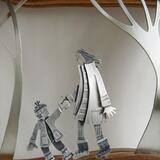 woodland adventures-figure brooch detail