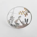 Spring planting brooch (blossom and peas) £225