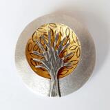 Tree dome brooch with leaves £160