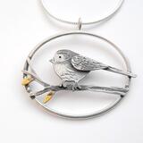 Longtail tit pendant £176