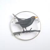 Blackbird brooch (circle) £166