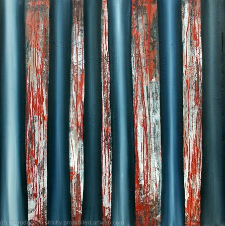 In the shadows of trees