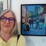 Fiona with 'Buskers at Dusk' at OHG