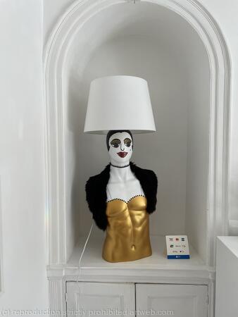 SOLD Omega Side Lamp