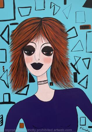 SOLD Goth Girl Three