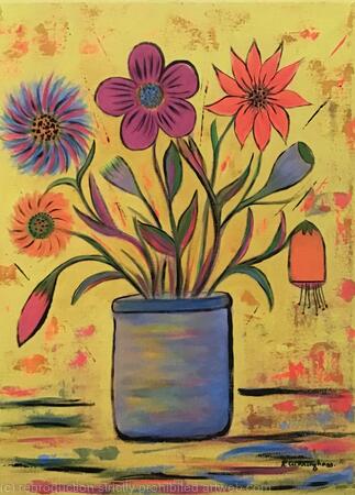 SOLD Abstract Flowers 