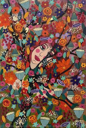 SOLD Autumn Flower Girl