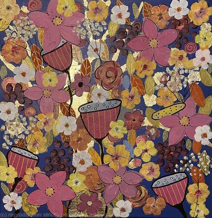 Abstract Meadow of Flowers