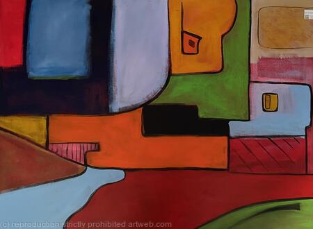 SOLD Abstract Landscape