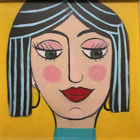 SOLD Girl with black hair