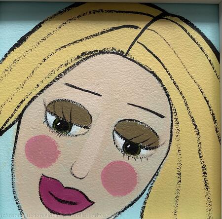 SOLD Girl with blond hair