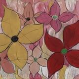 Abstract Flowers with Frame 