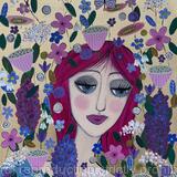 SOLD Flower Girl in Gold