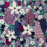 SOLD Abstract Flowers in a Meadow 4