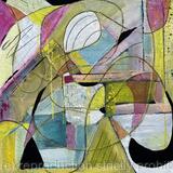 Abstract in Yellows WAS £350 Now £150.00