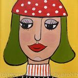 SOLD Girl with red hat