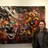 Fleur Deakin with 'Midnight Guardian'