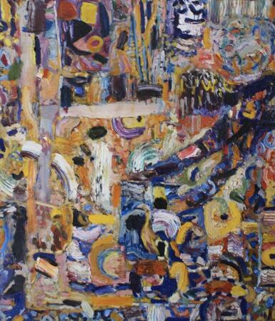 Young Abstract Painter Surrenders Himself To Unknown 