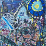 Lunar Eclipse, April Blossom And The Plough 