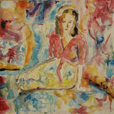 Helen Frankenthaler Sits Like A Matisse