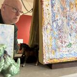 self portrait at work