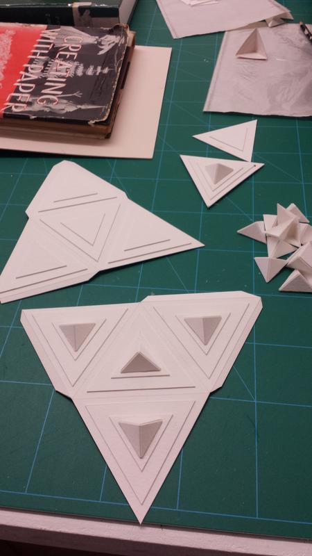 Making  3D  paper structures.