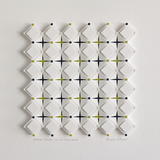 Paper Panel no. 10. version 2.  White wood box frame 42 x 42 x 3.