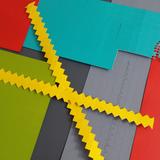 Choosing painted paper colours to combine for 'The Nature of Random' pieces.