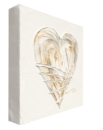 PURE HEART - SMALL PERSONALISED (SIDE VIEW)