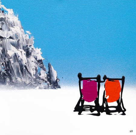 LET'S SIT HERE (PINK & GREEN)