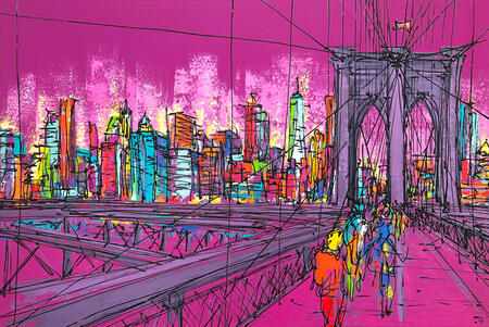 WALKING THE BROOKLYN BRIDGE 