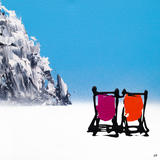 LET'S SIT HERE (PINK & GREEN)