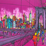 WALKING THE BROOKLYN BRIDGE 