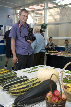 Martin Parr, photographer photographed for Times Travel