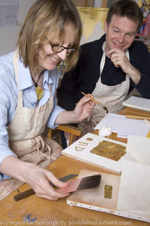 Rosemary Duffy, student of gilding