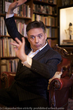 Simon Drake, magician for the Sunday Express