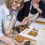 Rosemary Duffy, student of gilding