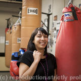 BBC World Service Producer Nina Robinson photographed at The Pedro Club, Hackney for the BBC